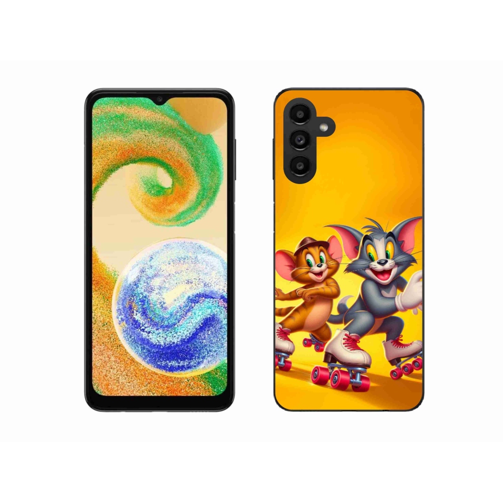 Gelový kryt mmCase na Samsung Galaxy A04s (164.7x76.7x9.1mm) - tom a jerry