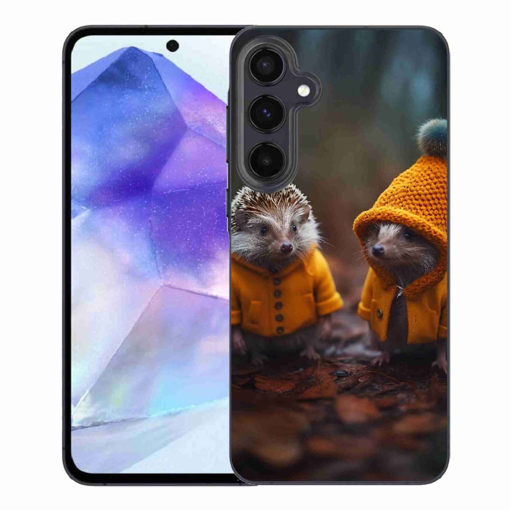 Gelový kryt mmCase na Samsung Galaxy A55 5G - ježci