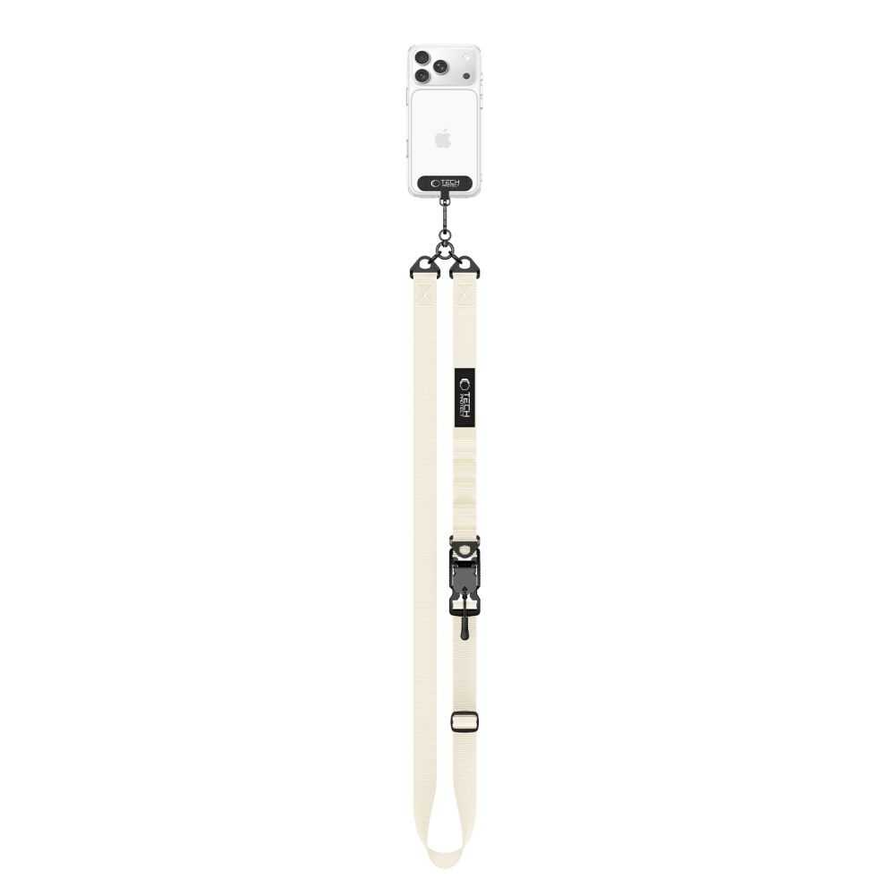Tech-Protect C9S Rope Crossbody popruh na telefon - pískově béžový