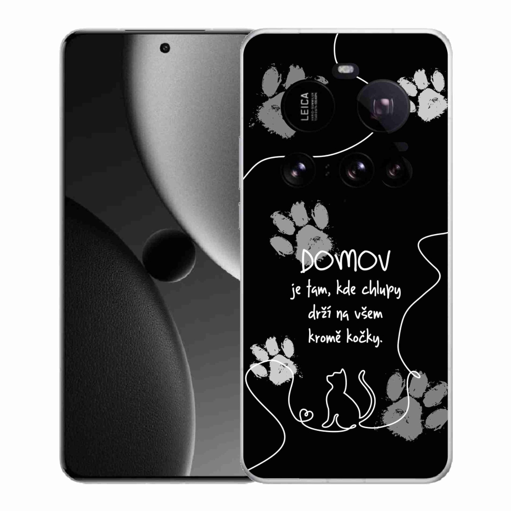 Gelový kryt mmCase na Xiaomi 15 Ultra - kočičí motiv černé pozadí