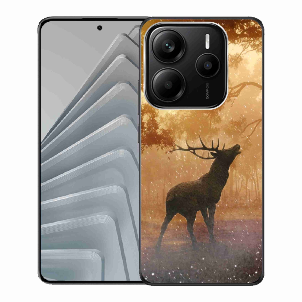 Gelový kryt mmCase na Xiaomi Redmi Note 14 5G - jelen v říji