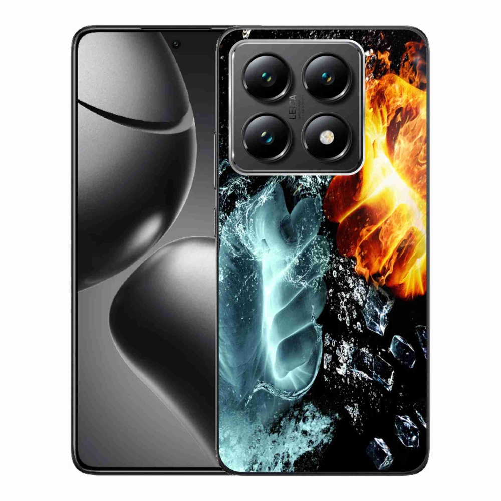 Gelový kryt mmCase na Xiaomi 14T - voda a oheň