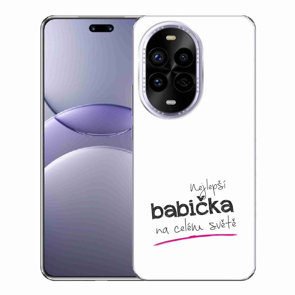 Gelový kryt mmCase na Huawei Nova 13 Pro 5G - nejlepší babička 4 bílé pozadí