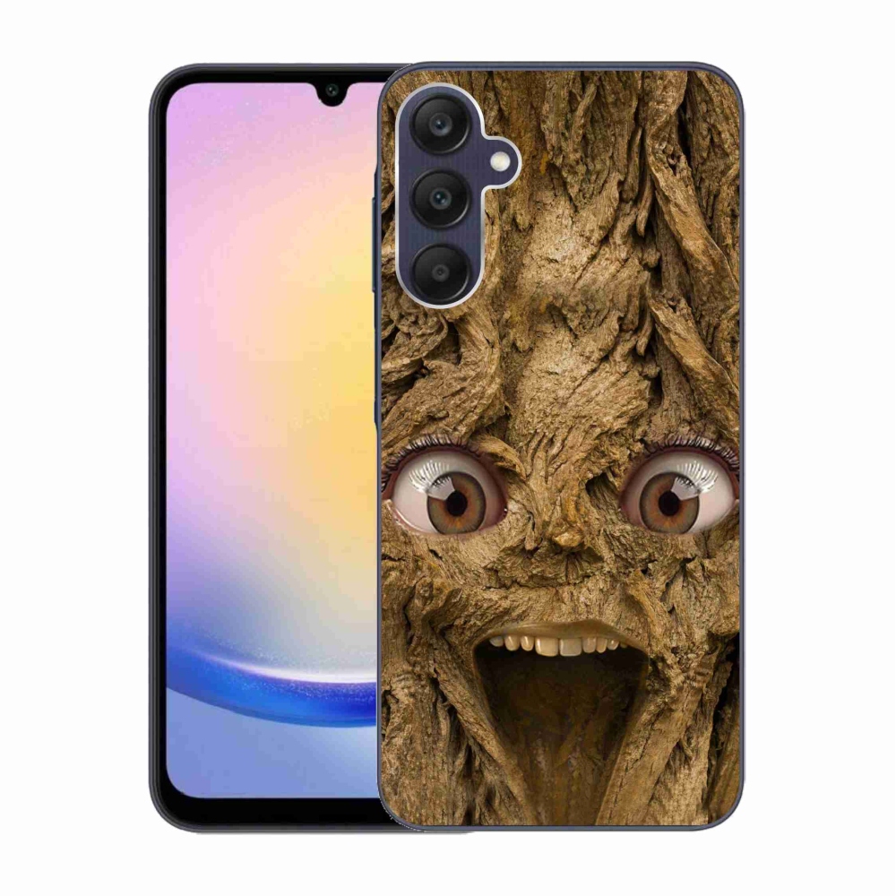 Gelový kryt mmCase na Samsung Galaxy A25 5G - veselý strom s očima