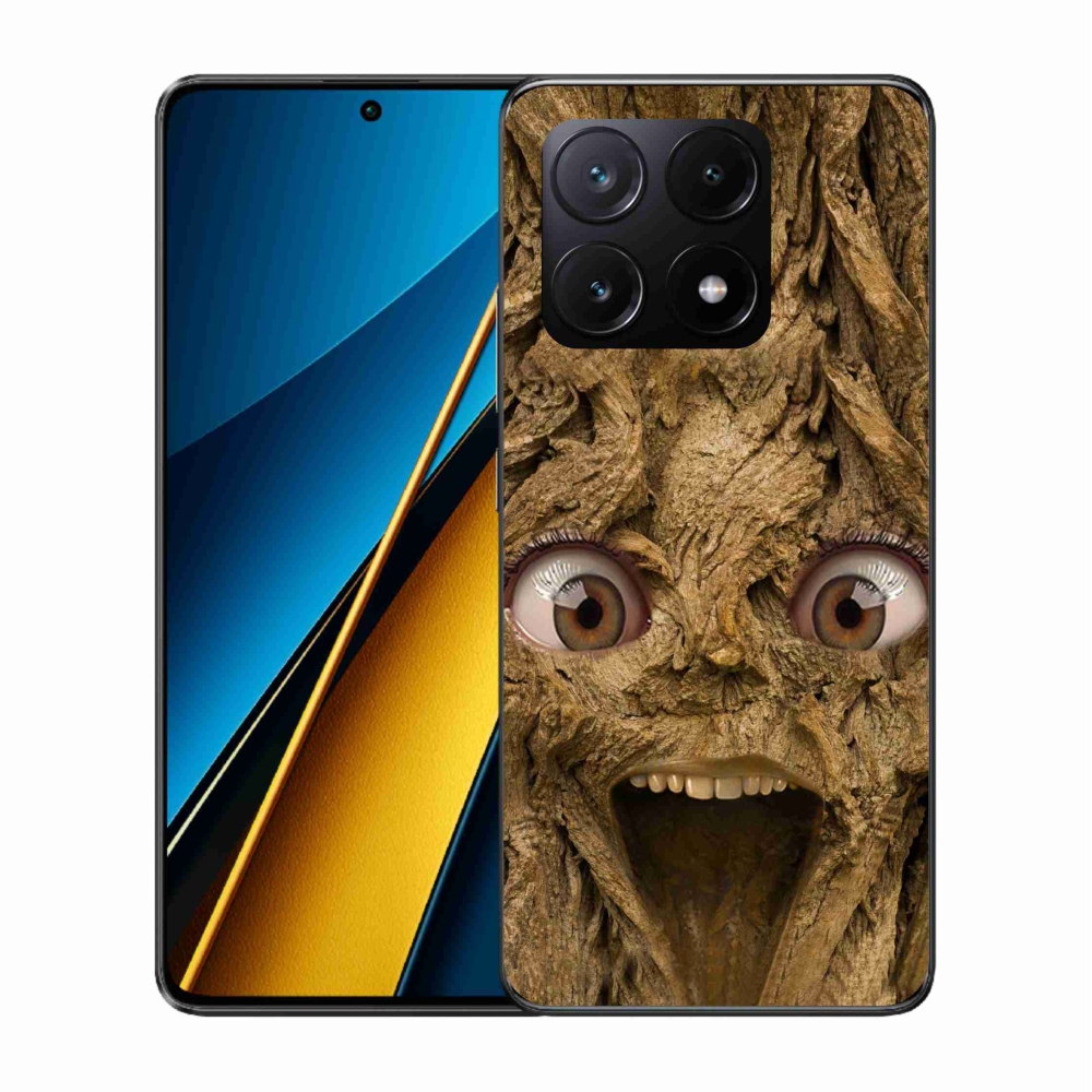 Gelový kryt mmCase na Xiaomi Poco X6 Pro 5G - veselý strom s očima