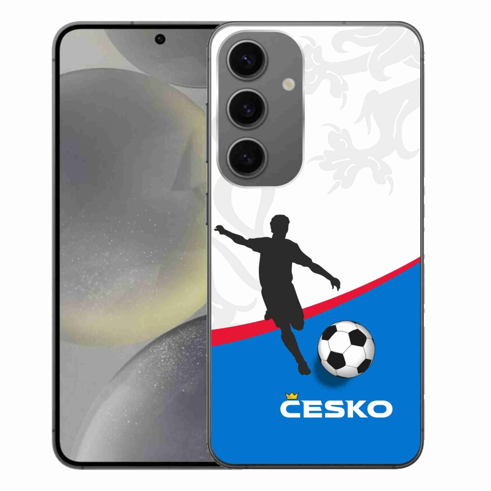 Gelový kryt mmCase na Samsung Galaxy S24+ - fotbal Česko 1