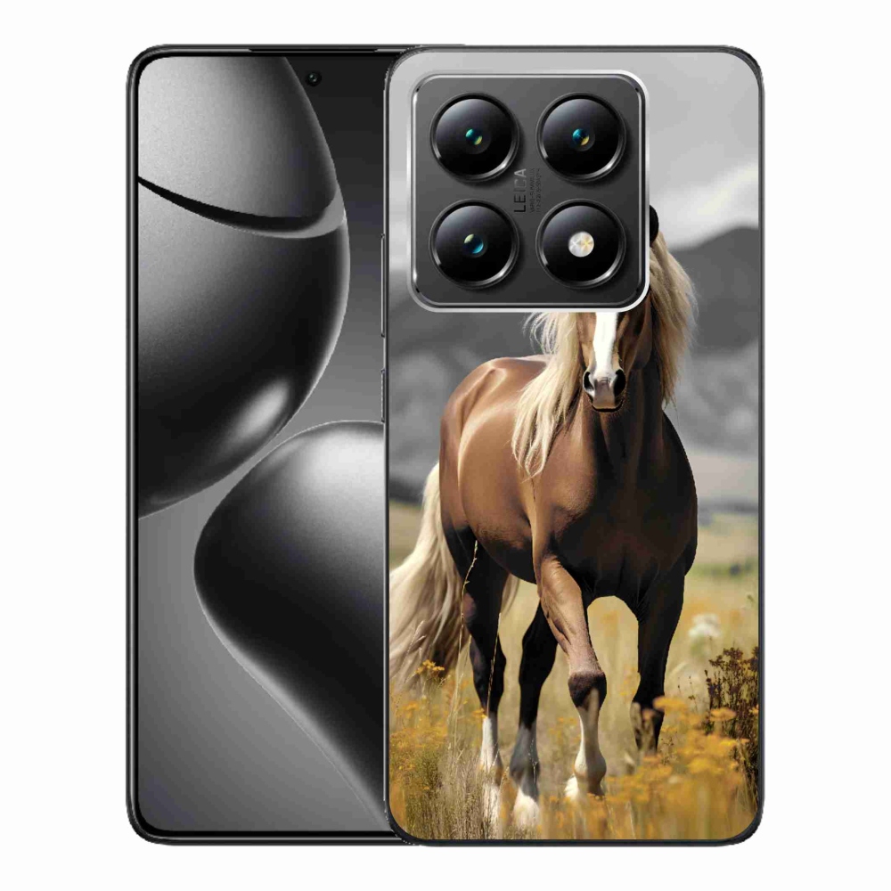Gelový kryt mmCase na Xiaomi 14T - hnědý kůň 1
