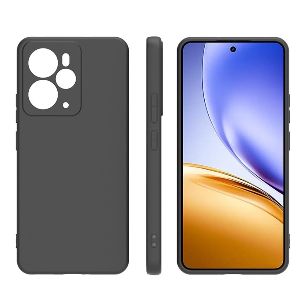 Matný gelový obal na Realme 14 5G - černý