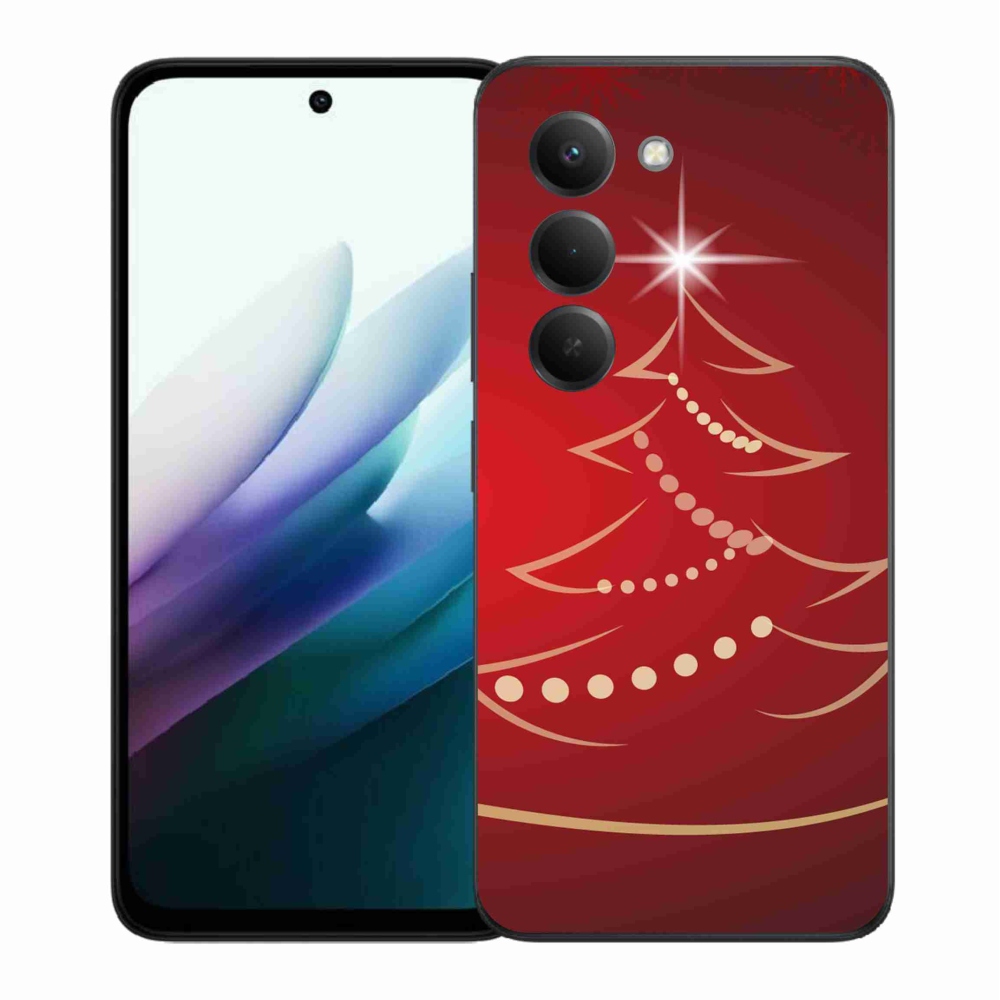 Gelový kryt mmCase na Xiaomi Redmi 15 4G/5G (171mm) - kreslený vánoční stromek