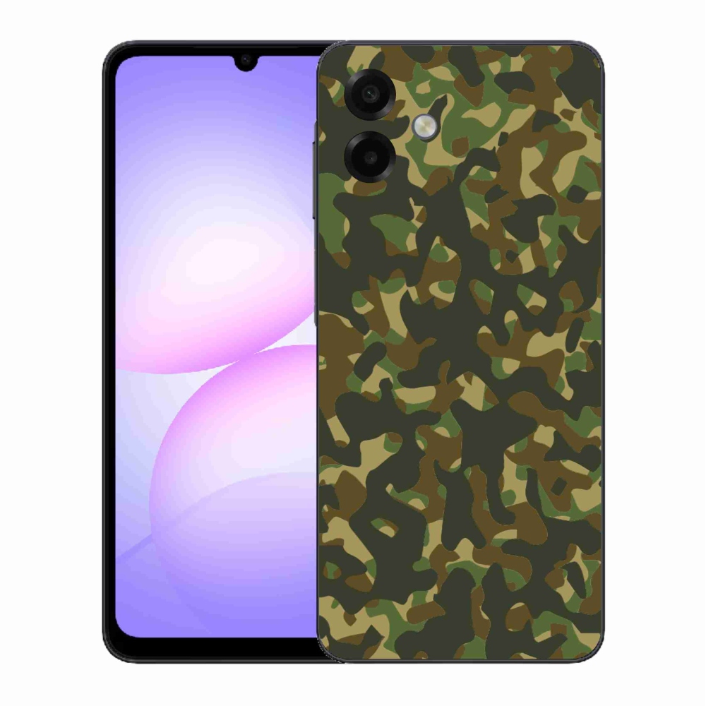 Gelový kryt mmCase na Samsung Galaxy A07 4G - maskáčový vzor 1
