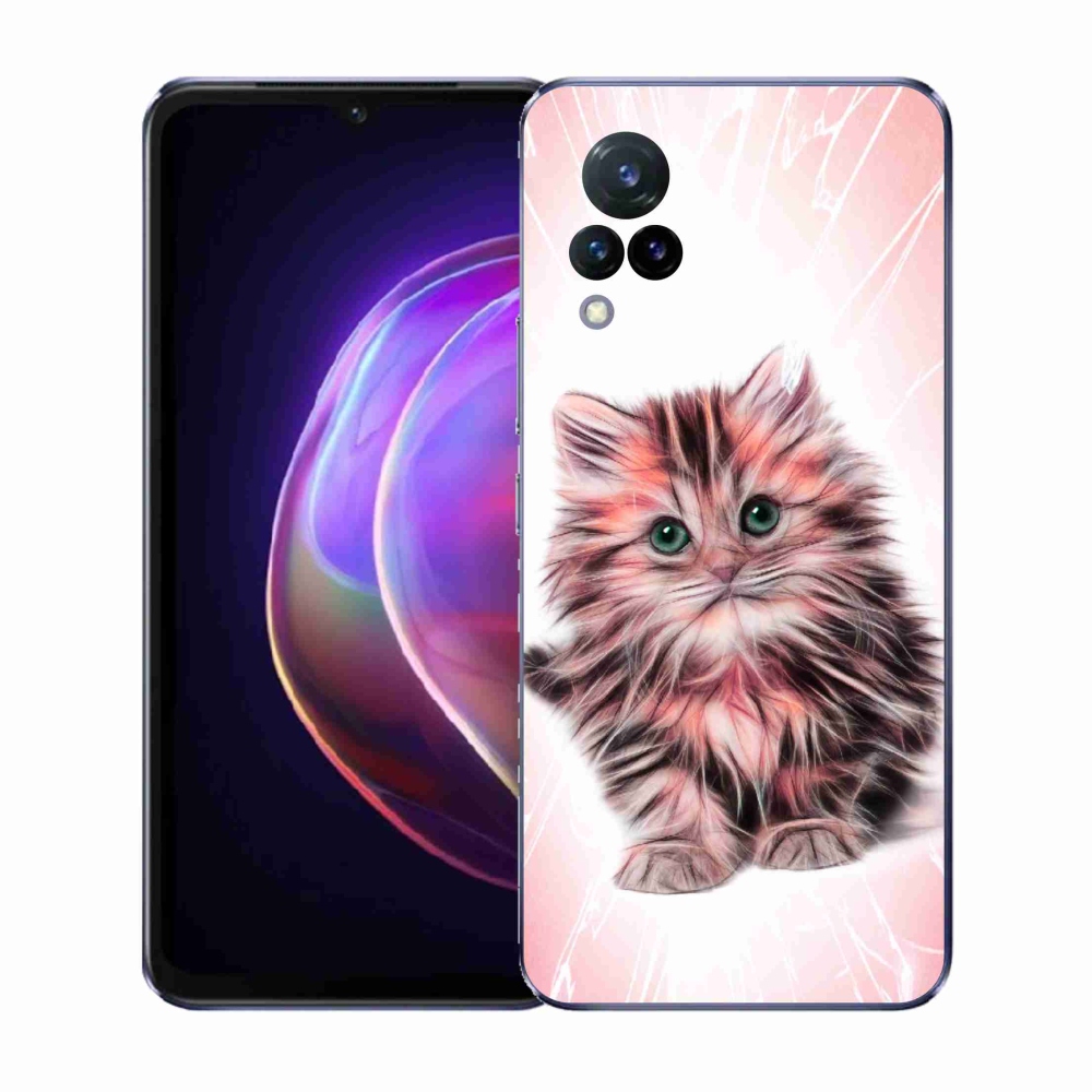 Gelový kryt mmCase na Vivo V21 4G/5G - roztomilé kotě