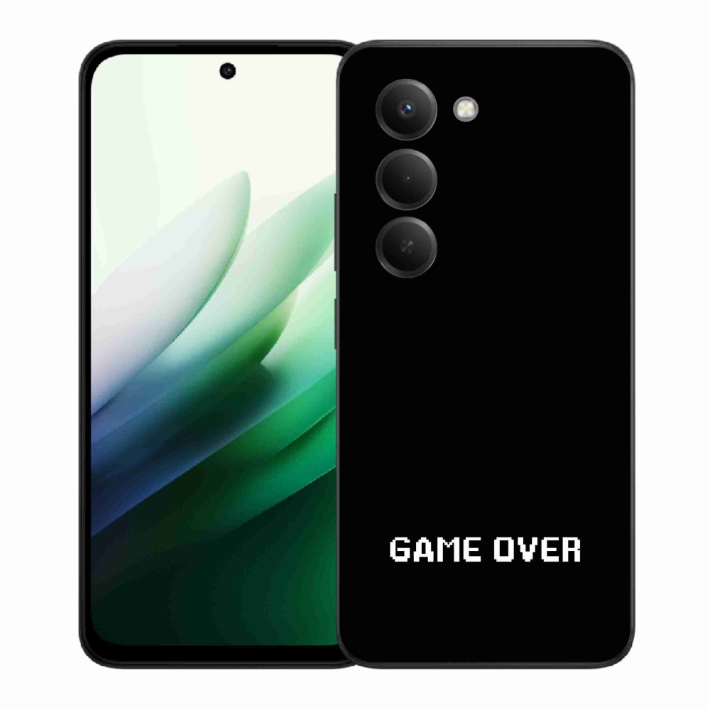 Gelový kryt mmCase na Xiaomi Redmi 15 5G - game over černé pozadí