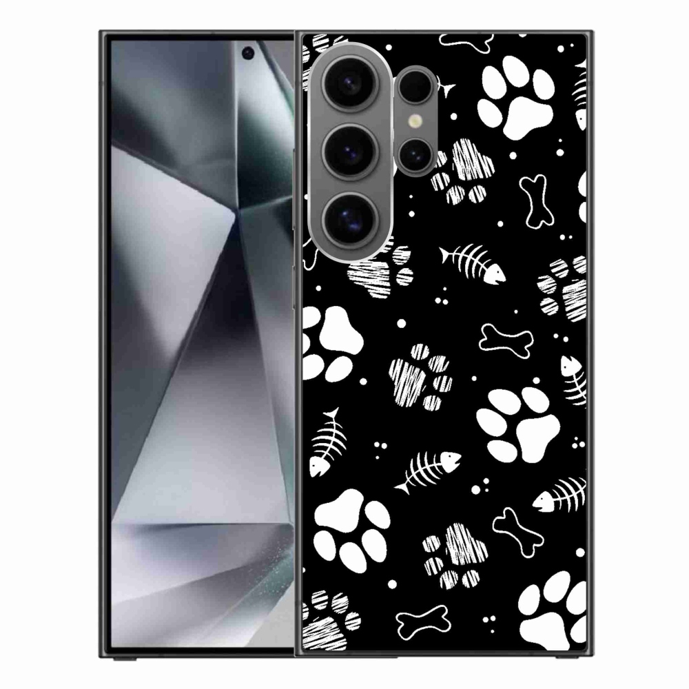 Gelový kryt mmCase na Samsung Galaxy S24 Ultra - psí tlapky