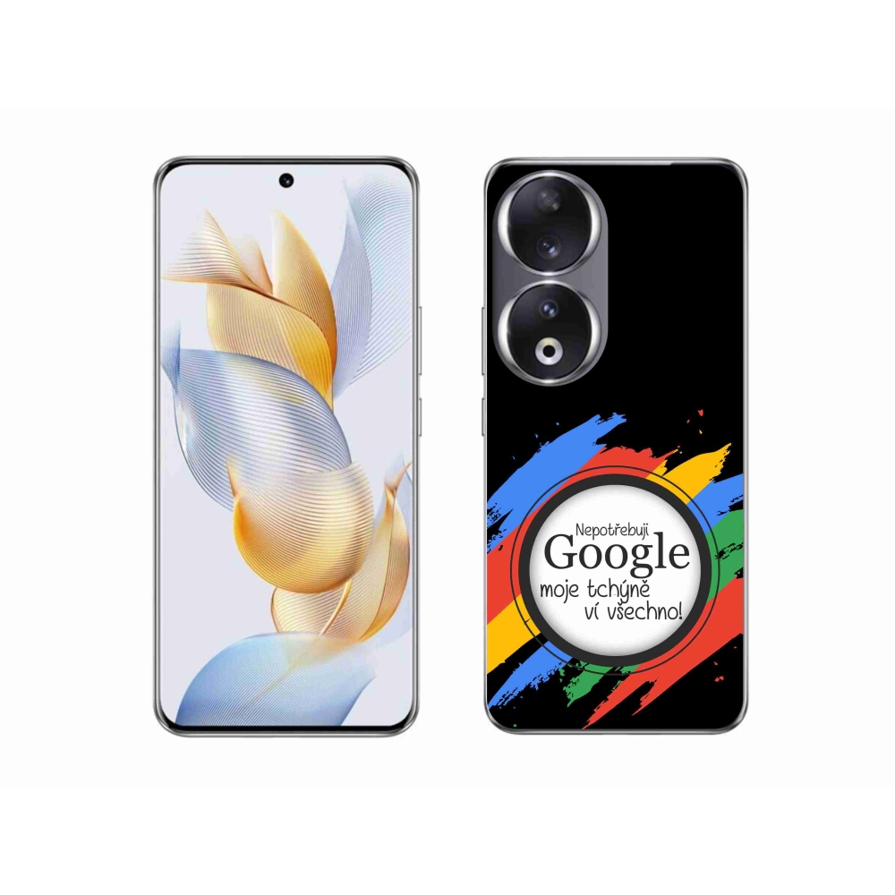 Gelový kryt mmCase na Honor 90 - tchýně ví všechno černé pozadí