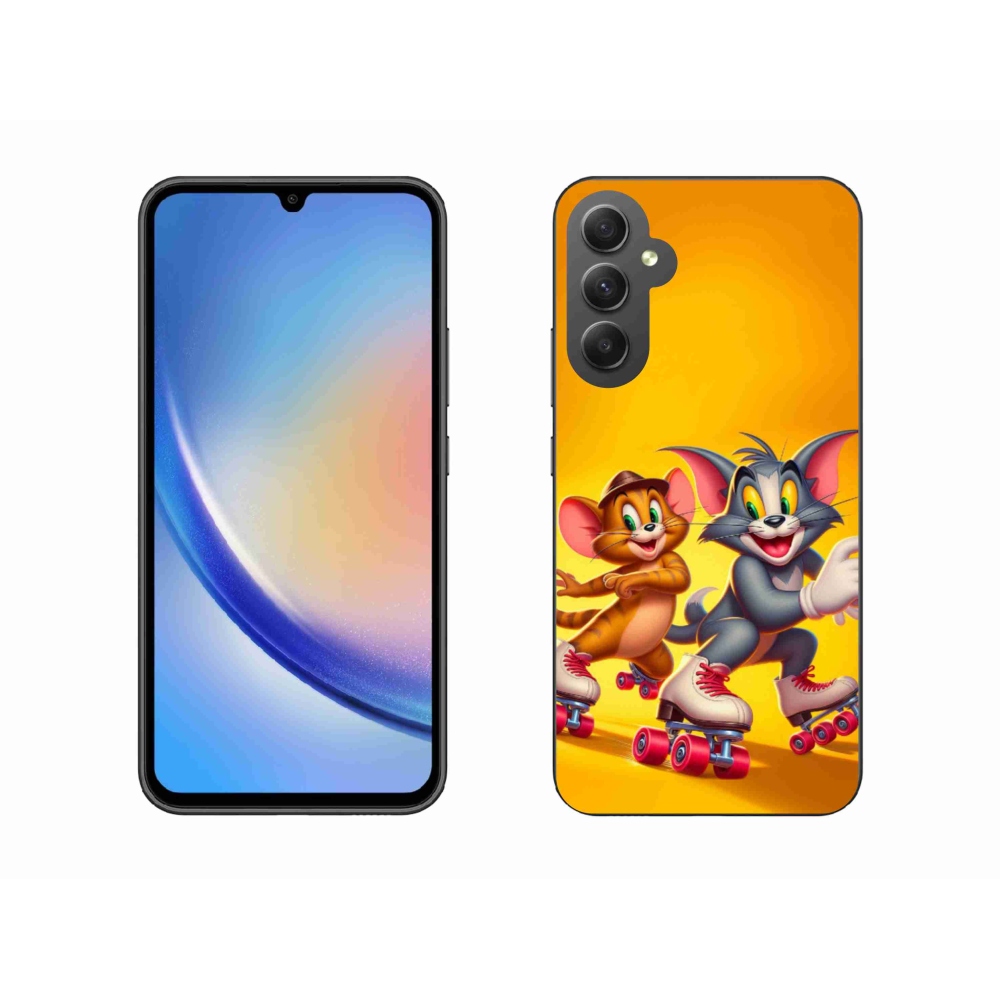 Gelový kryt mmCase na Samsung Galaxy A34 5G - tom a jerry
