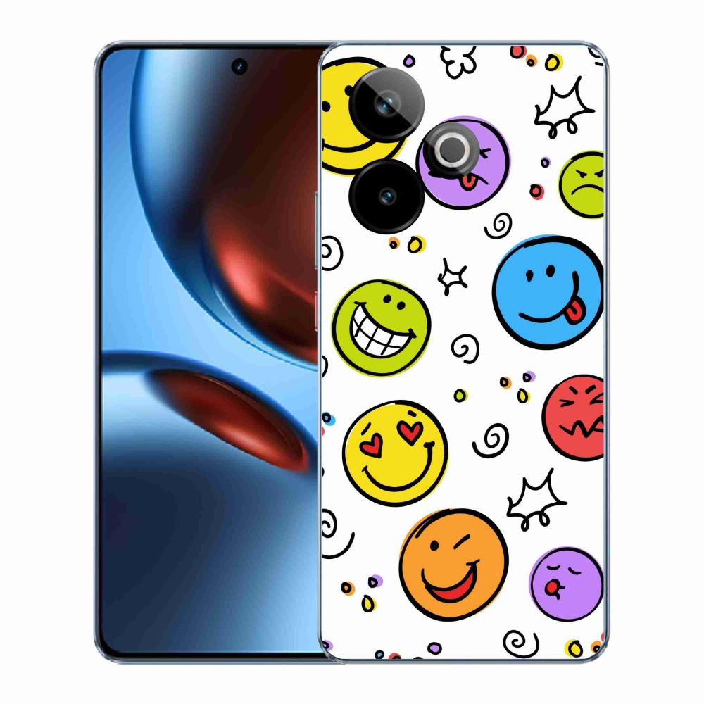 Gelový kryt mmCase na Realme GT 7 5G/GT 7T 5G - smajlíci
