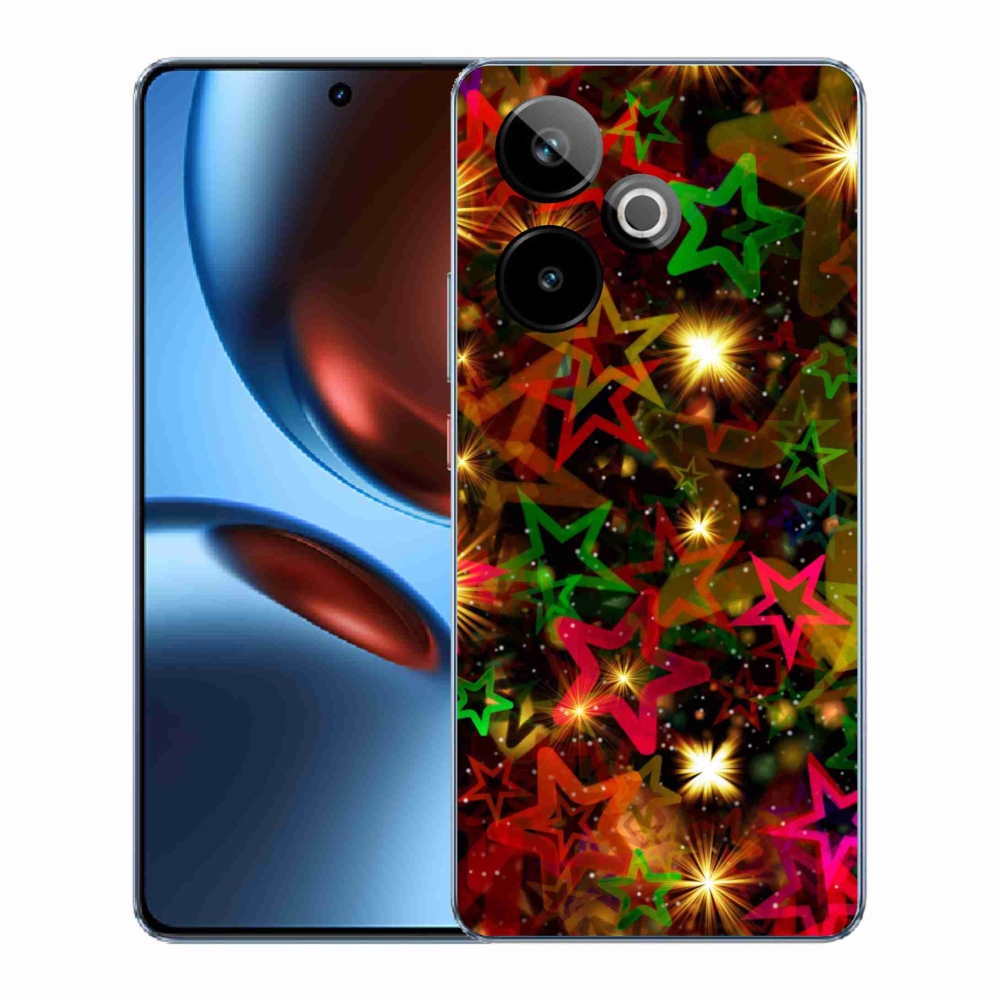 Gelový kryt mmCase na Realme GT 7 5G/GT 7T 5G - barevné hvězdičky