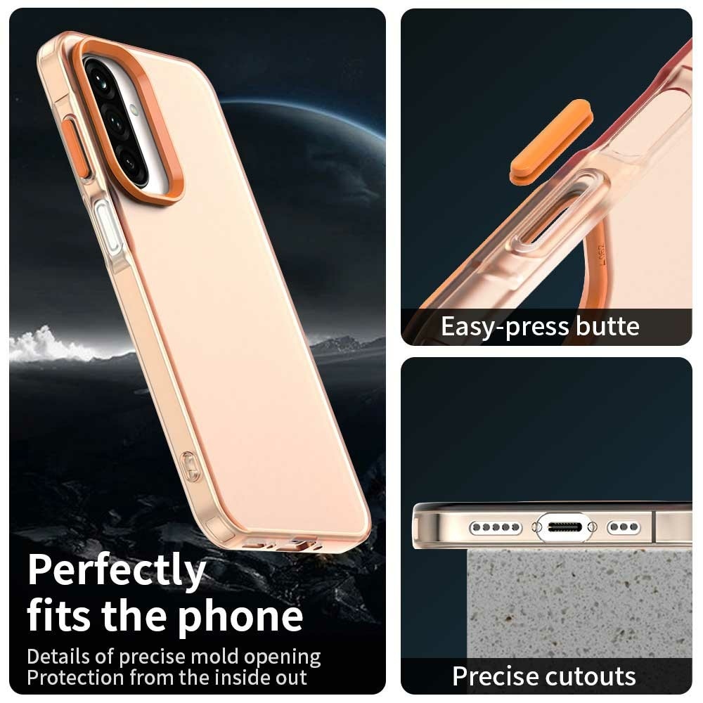 Candy matný gelový obal na Samsung Galaxy A26 5G - oranžový