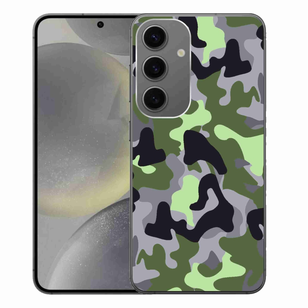 Gelový kryt mmCase na Samsung Galaxy S24+ - maskáčový vzor 7