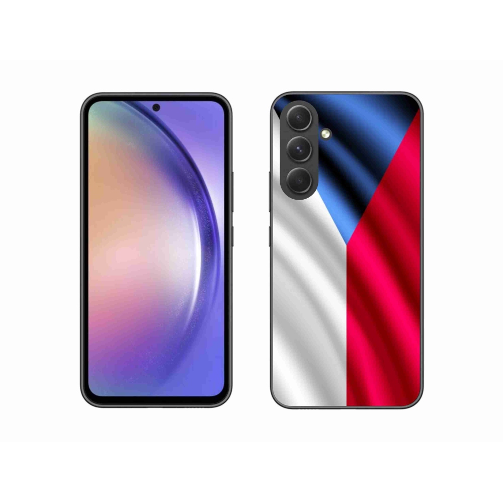 Gelový kryt mmCase na mobil Samsung Galaxy A54 5G - česká vlajka