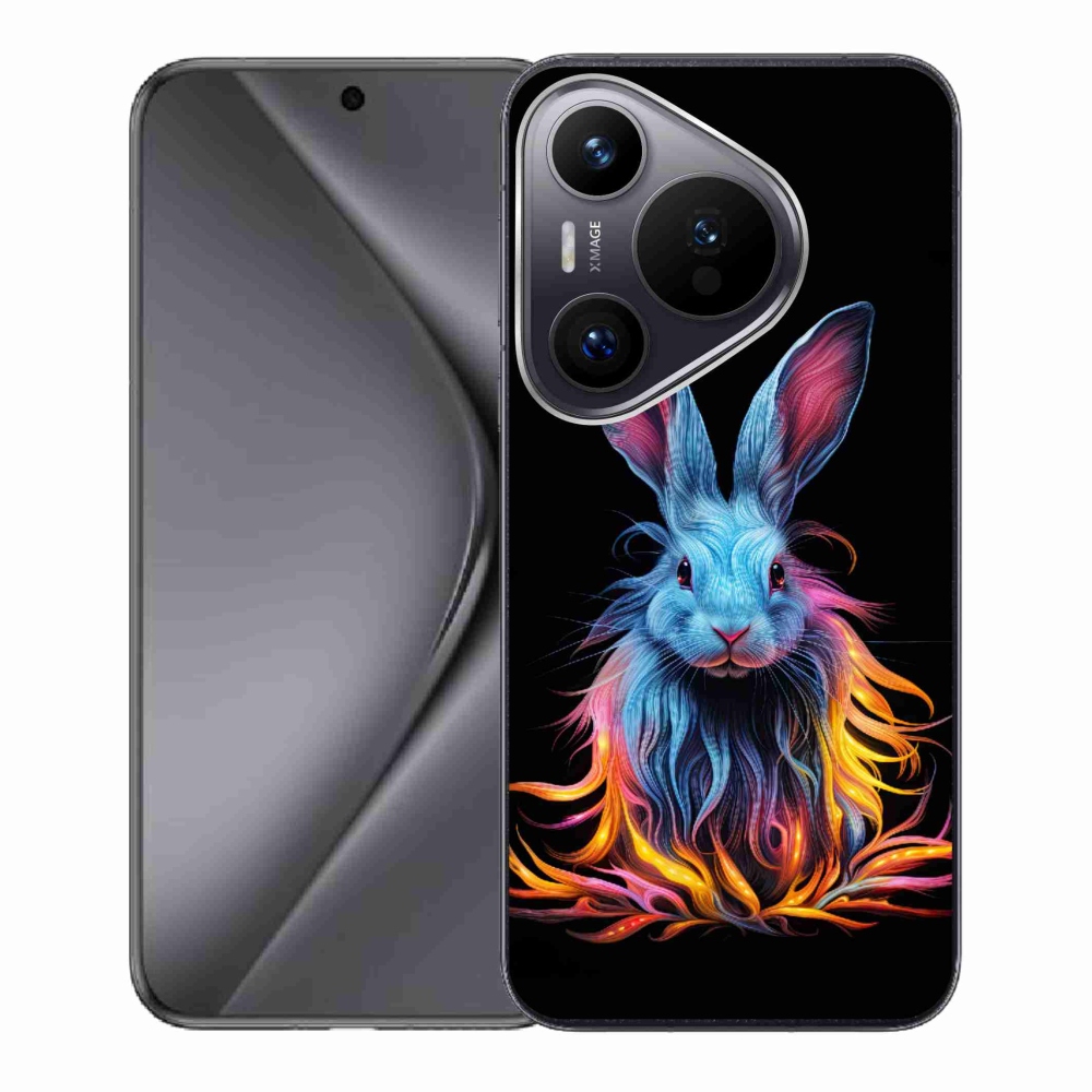 Gelový kryt mmCase na Huawei Pura 70 - abstraktní zajíc