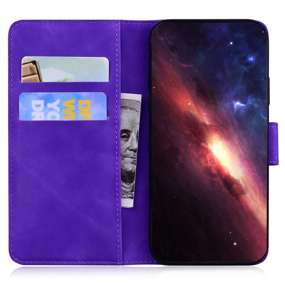 Wallet knížkové pouzdro na Realme Narzo 50 - fialové