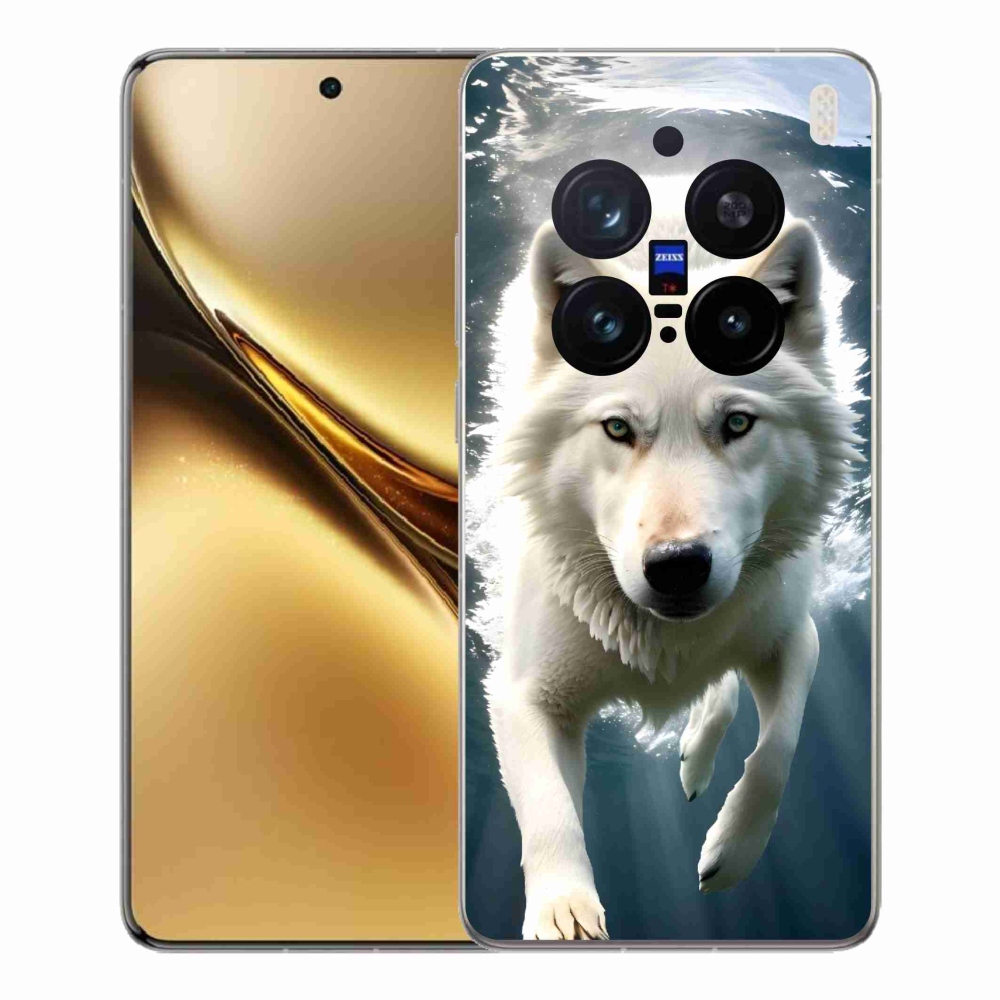 Gelový kryt mmCase na Vivo X200 Pro 5G - bílý vlk