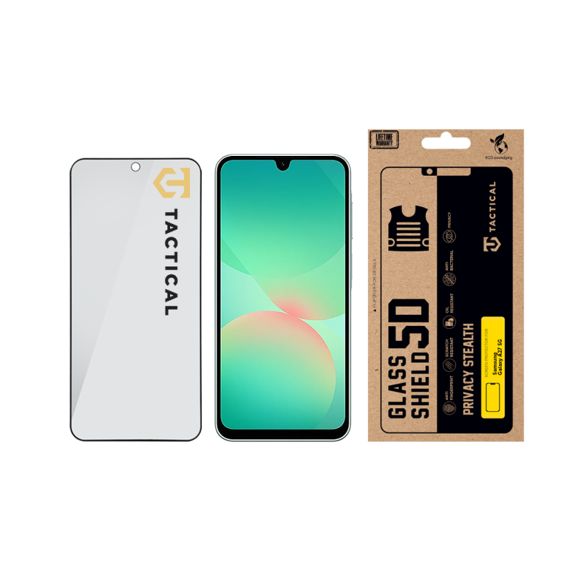 Tactical Glass Shield Privacy Stealth 5D sklo pro Samsung Galaxy A27 5G Black