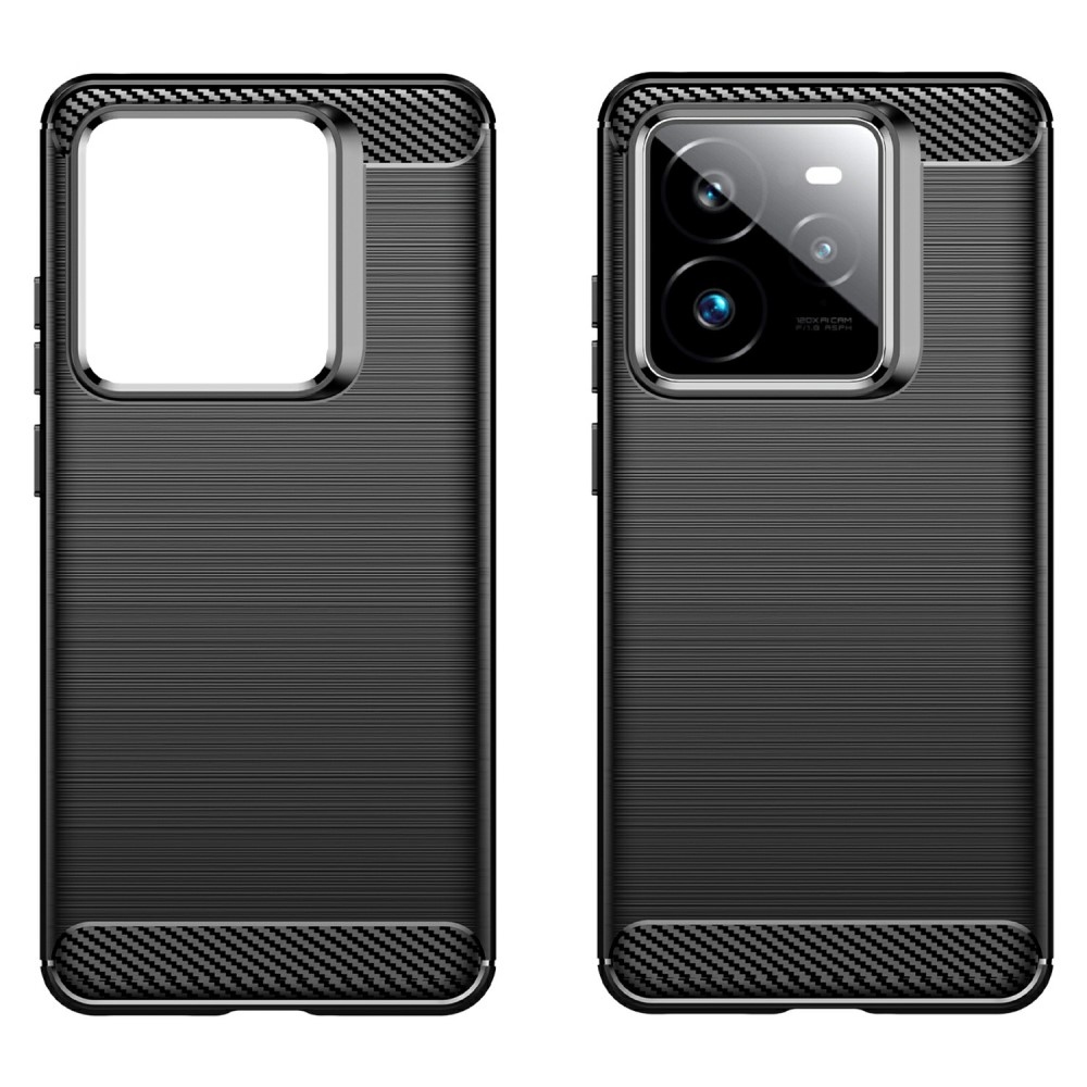 Carbon odolný gelový obal na Realme GT 7 Pro 5G - černý