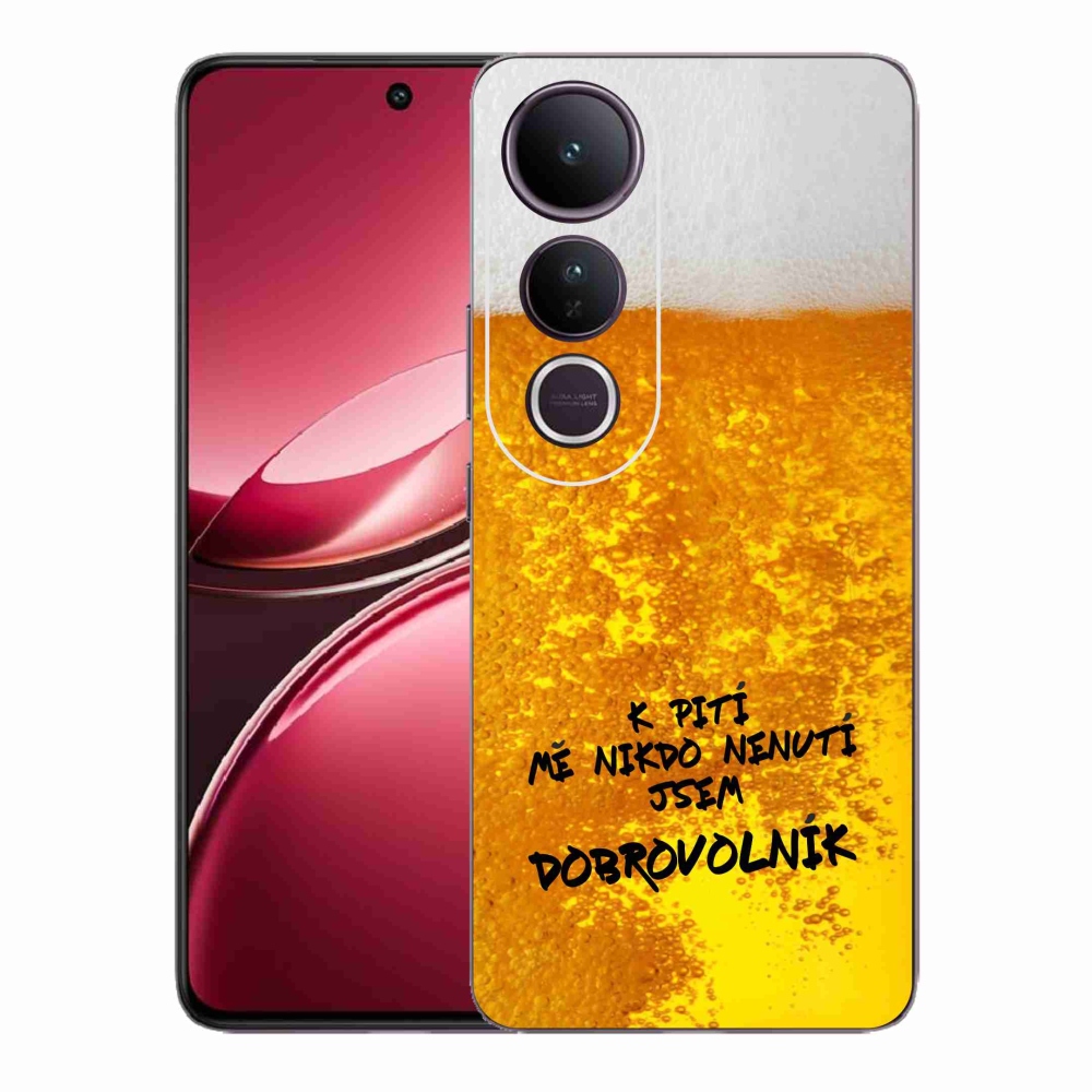 Gelový kryt mmCase na Vivo V50 Lite 4G/5G - pivní motiv 4