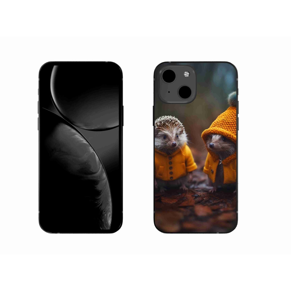 Gelový kryt mmCase na iPhone 13 - ježci