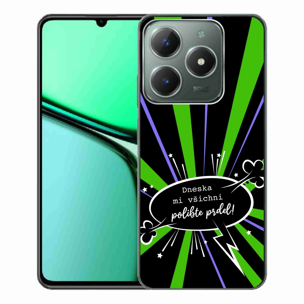 Gelový kryt mmCase na Realme C61 - vtipný text 15 černé pozadí