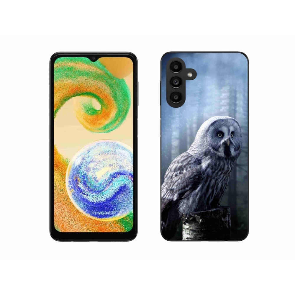Gelový kryt mmCase na Samsung Galaxy A04s (164.7x76.7x9.1mm) - sova