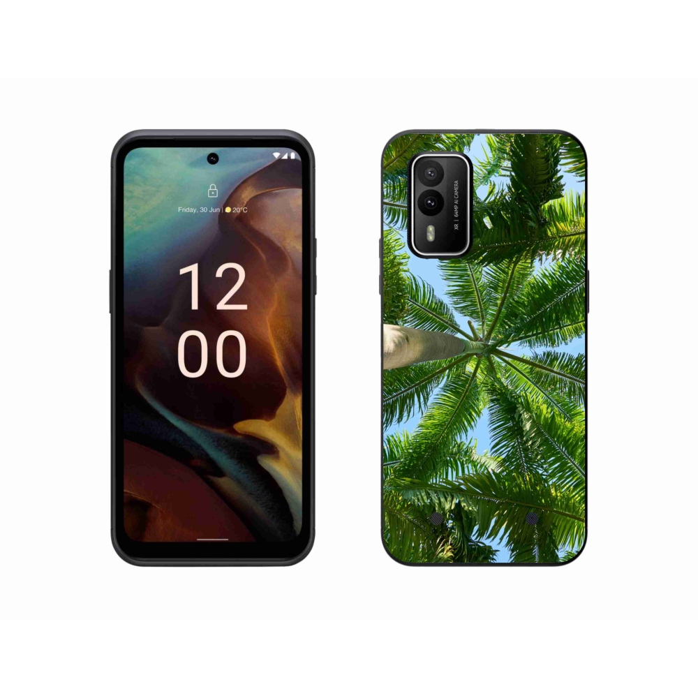 Gelový kryt mmCase na Nokia XR21 - palmy