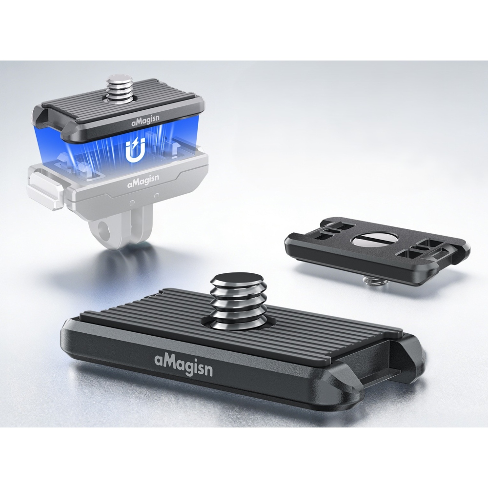 AMAGISN oboustranný magnetický rychloupínací adaptér s 1/4