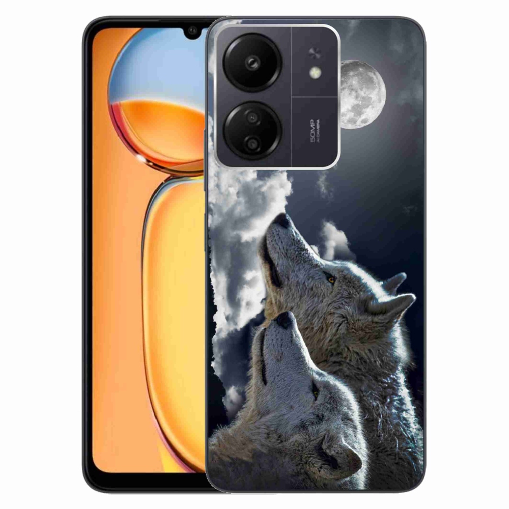 Gelový kryt mmCase na Xiaomi Poco C65/Redmi 13C - vlci