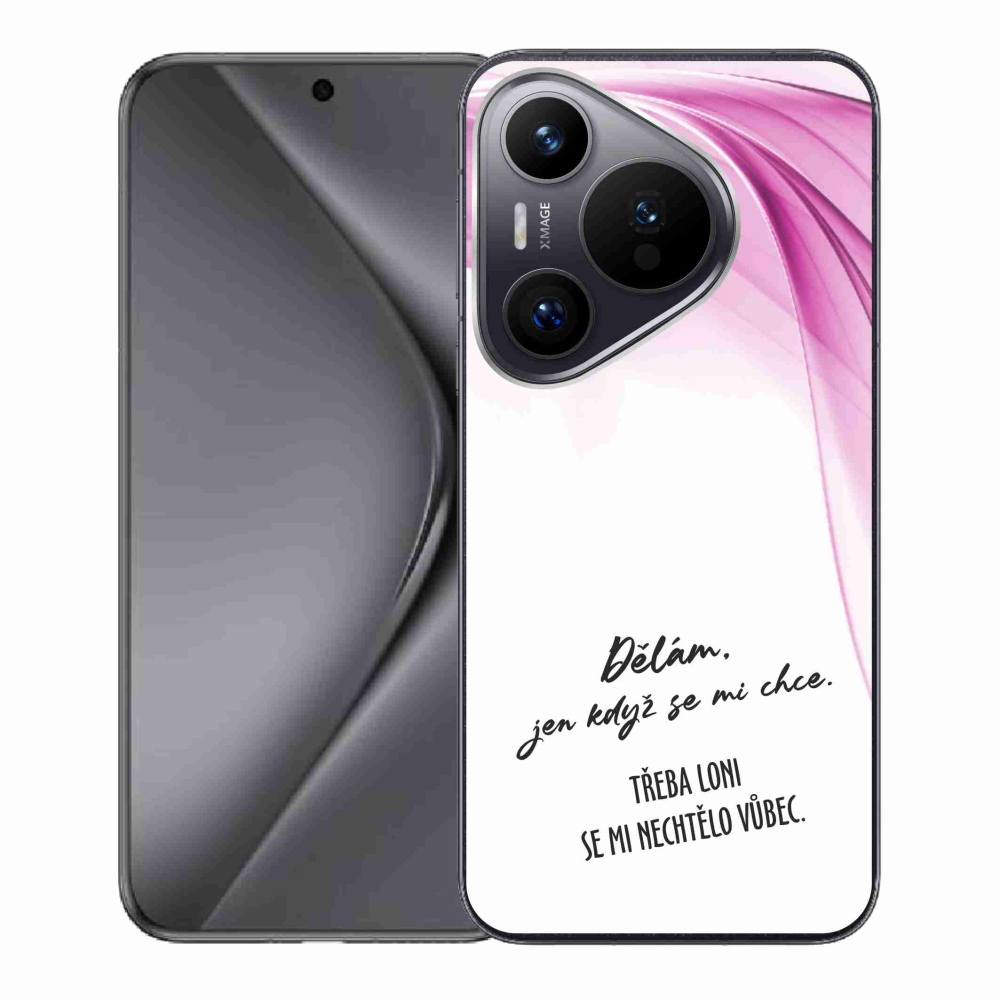 Gelový kryt mmCase na Huawei Pura 70 - vtipný text 12 bílé pozadí