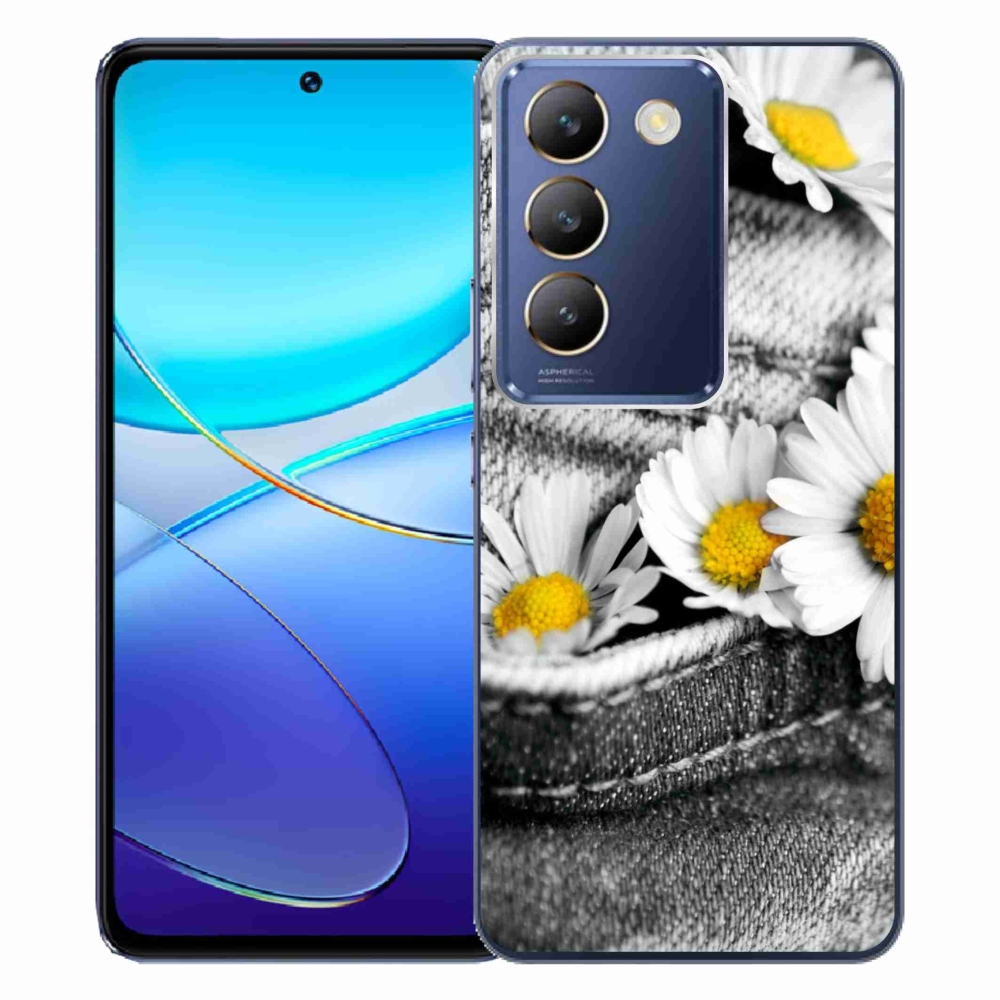 Gelový obal mmCase na Vivo V40 SE 4G/5G - kopretiny