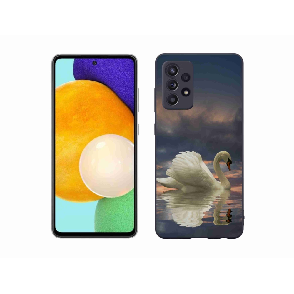Gelový kryt mmCase na Samsung Galaxy A52/A52 5G - labuť