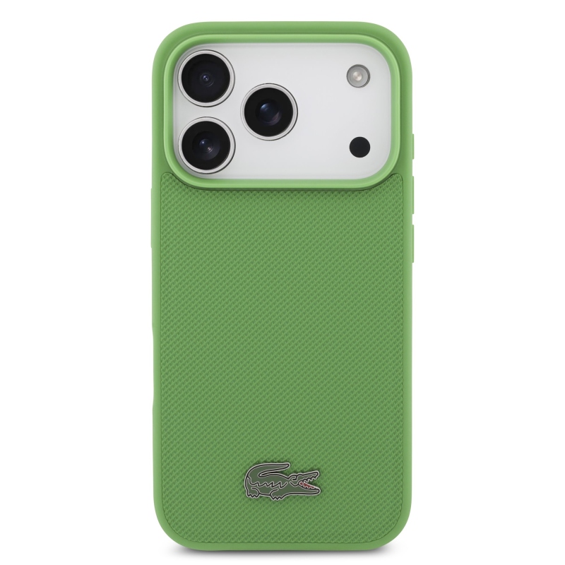 Lacoste Iconic Petit Pique MagSafe Zadní Kryt + Peněženka pro iPhone 17 Pro Green