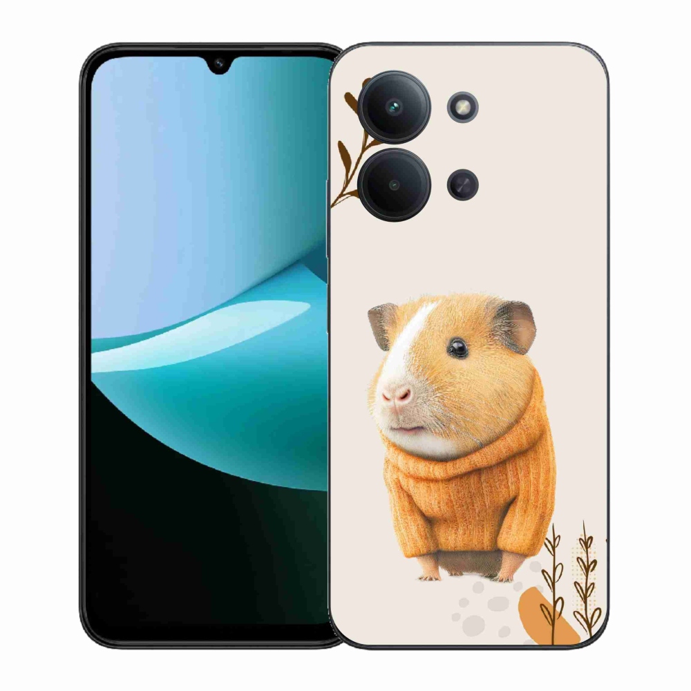 Gelový kryt mmCase na Xiaomi Redmi 15C 4G (171mm)/Poco C85 4G (171mm) - morče ve svetru