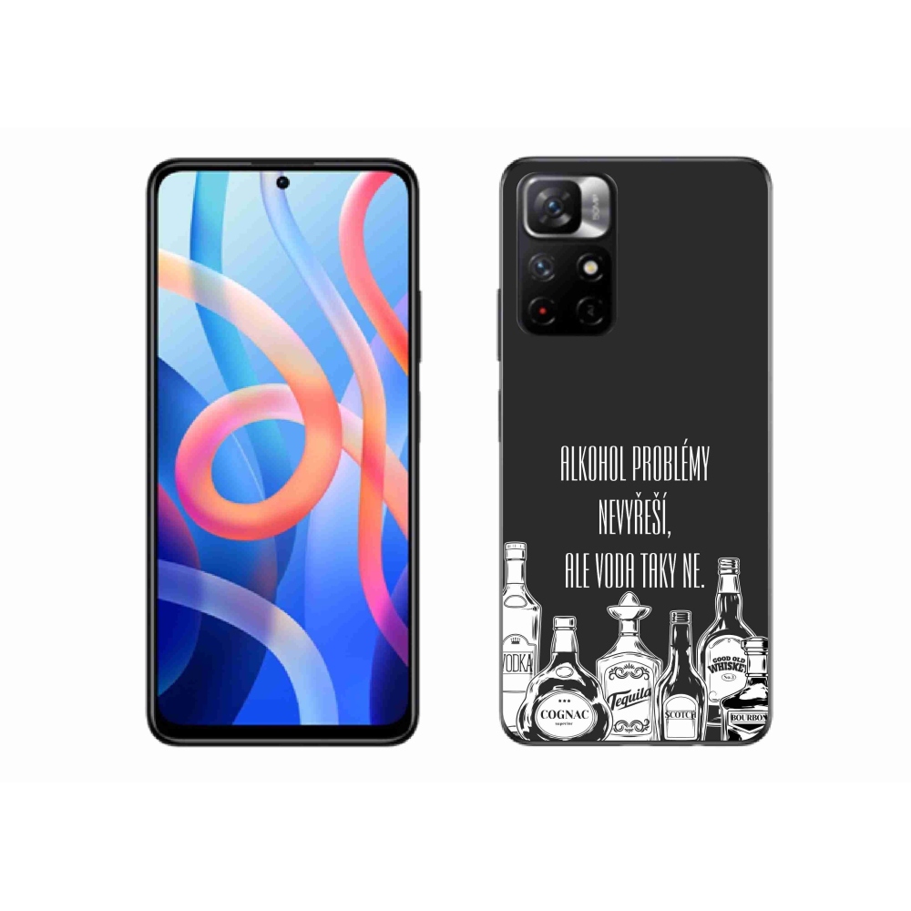 Gelový kryt mmCase na Xiaomi Redmi Note 11S 5G - vtipný text černé pozadí