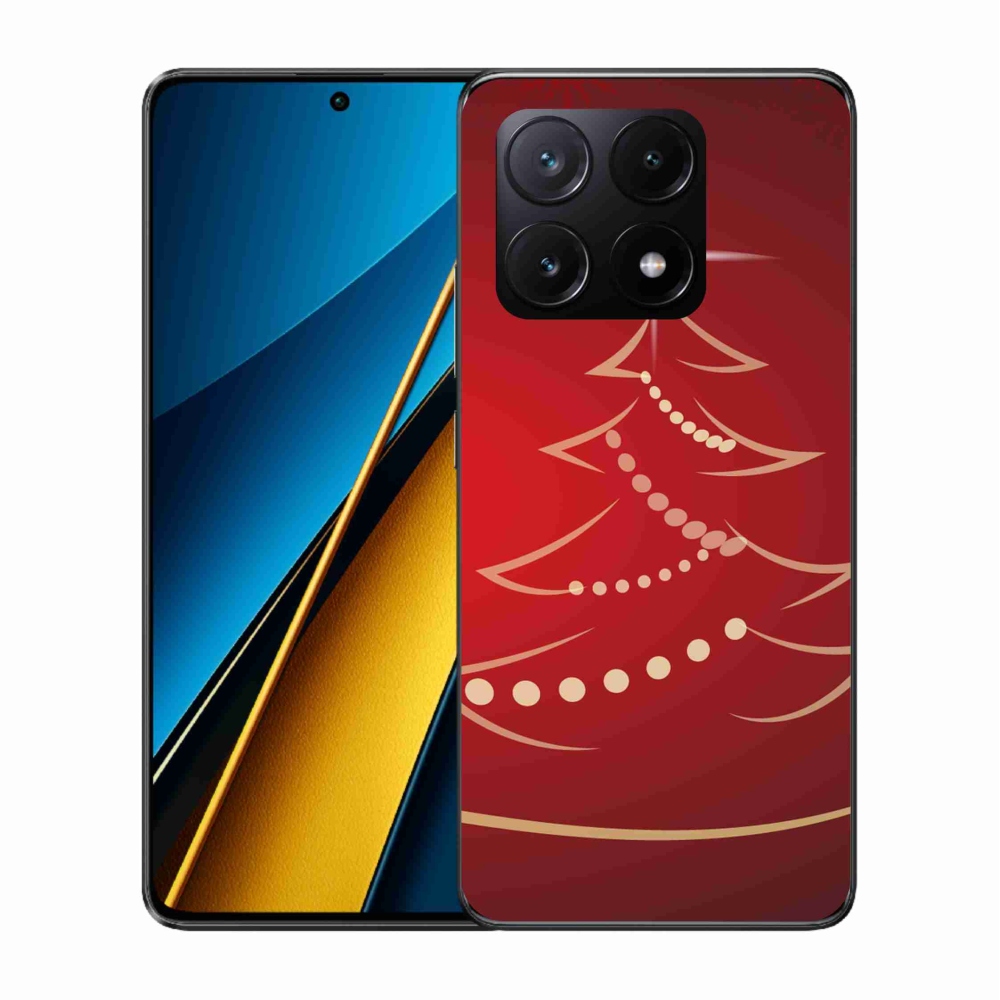 Gelový kryt mmCase na Xiaomi Poco X6 Pro 5G - kreslený vánoční stromek
