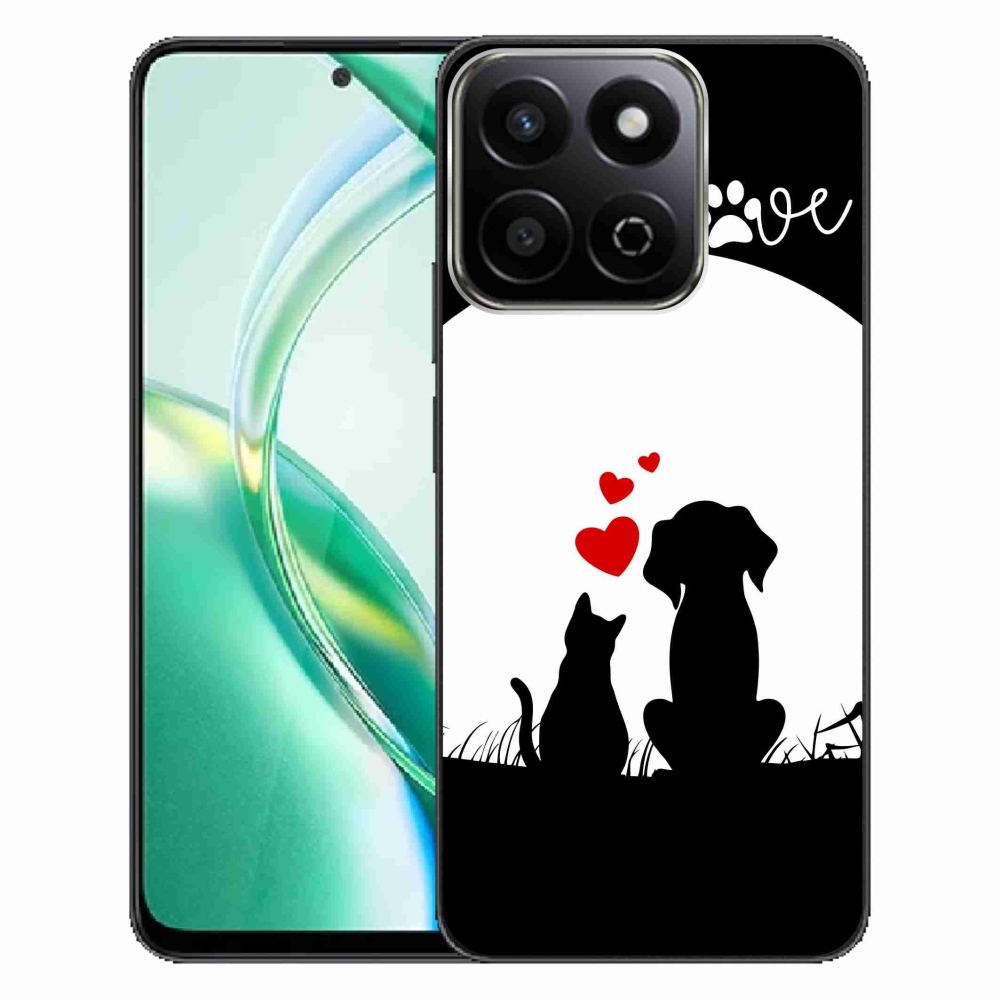 Gelový obal mmCase na Honor 200 Smart 5G - zvířecí láska