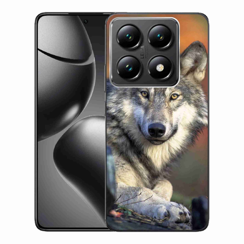 Gelový kryt mmCase na Xiaomi 14T Pro - vlk