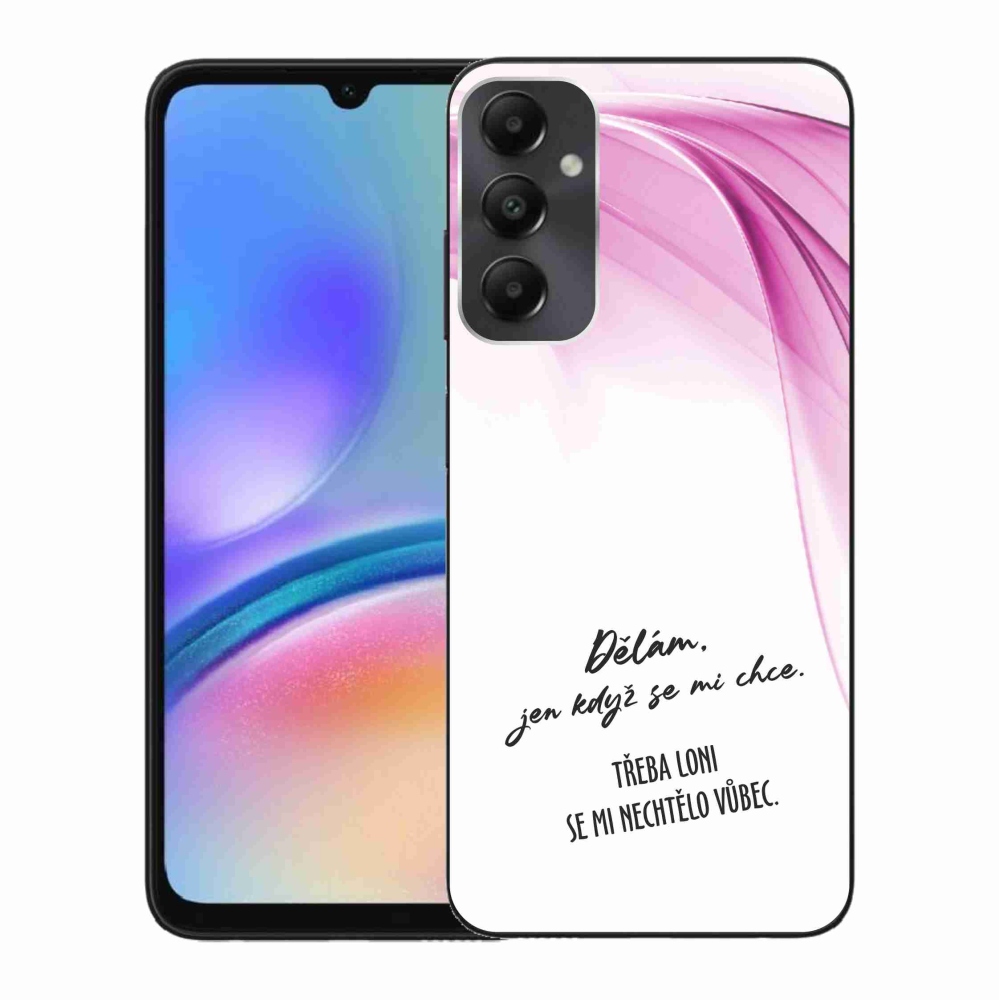 Gelový kryt mmCase na Samsung Galaxy A05s - vtipný text 12 bílé pozadí
