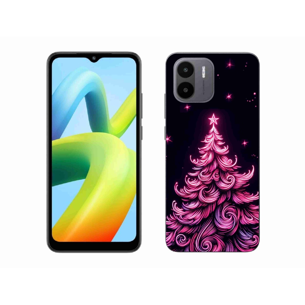 Gelový kryt mmCase na Xiaomi Redmi A1/Redmi A2 - neonový vánoční stromek 2