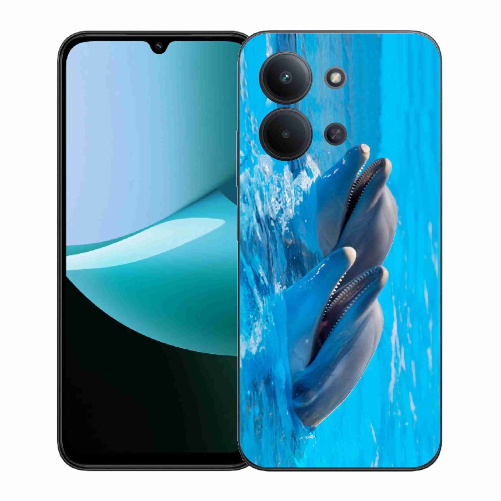 Gelový kryt mmCase na Xiaomi Redmi 15C 4G (171mm)/Poco C85 4G (171mm) - delfíni