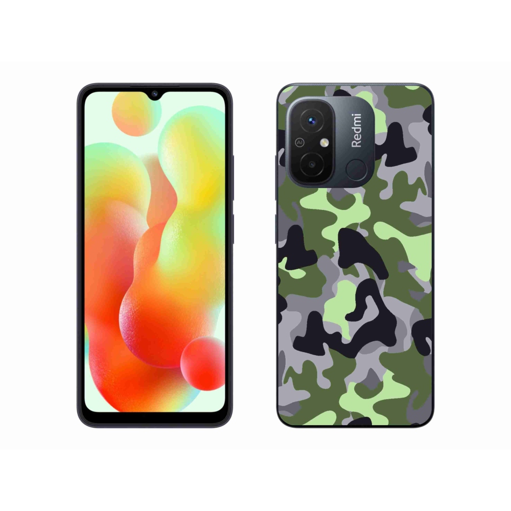 Gelový kryt mmCase na Xiaomi Redmi 12C - maskáčový vzor 7