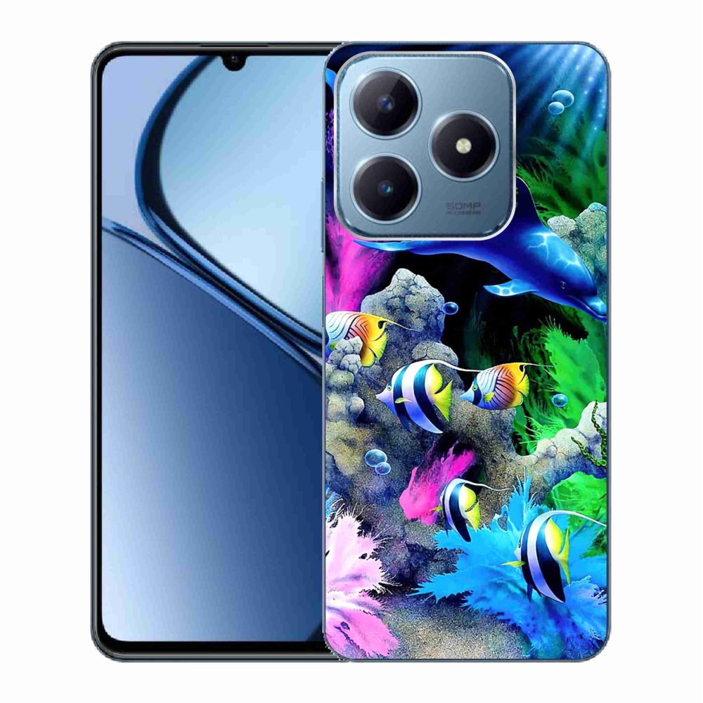 Gelový obal mmCase na Realme C63 - mořský svět